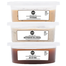 Noordertrots verse peper- of paddenstoelensaus of jus de veau